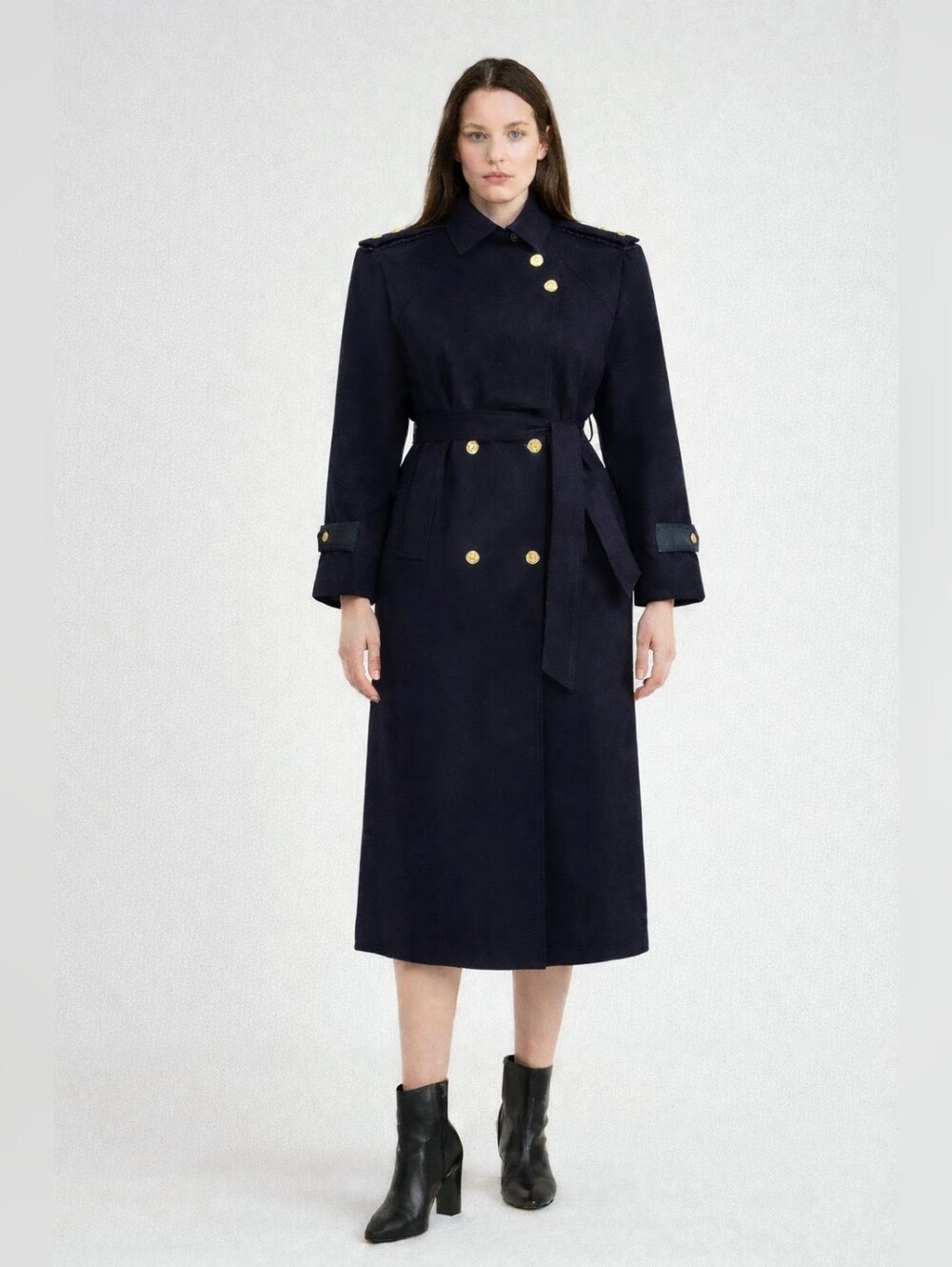 NOVELTI Vintage Wool Trench Coat